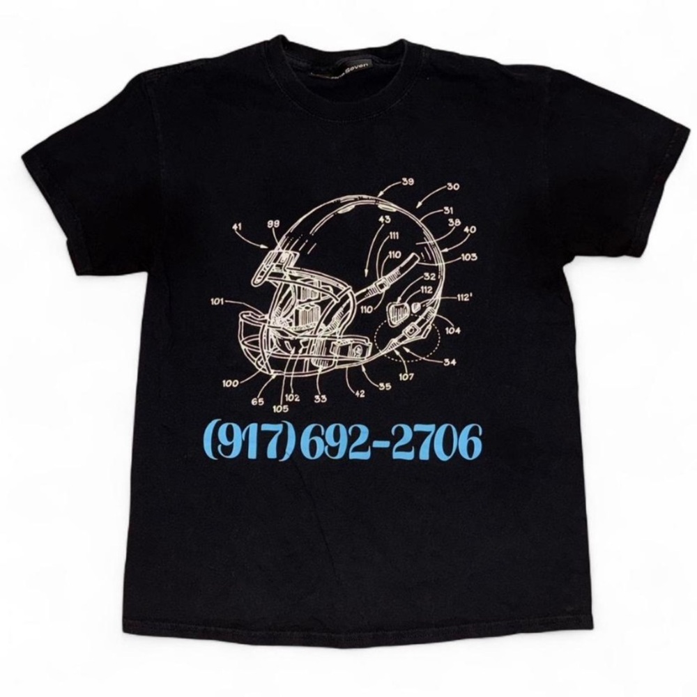 Call Me 917 Skateboards Black T-Shirt Medium